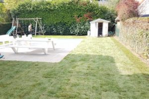 Pose de rouleaux de gazon pour création de pelouse sur mesure par Greenrod - votre partenaire multi-services